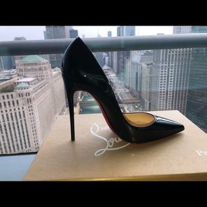 Christian Louboutin Patent Leather So Kate Pumps